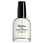 Sally Hansen Advanced Hard as Nails Strengthener bottle with a clear formula and black cap.