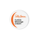 Sally Hansen Cuticle Massage Cream container with a white lid and orange logo.