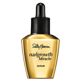 Sally Hansen Nailgrowth Miracle Serum in a gold bottle with a dropper.