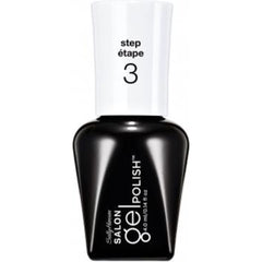 Sally Hansen Salon Gel Polish Gel Top Coat bottle with a black base and white cap.