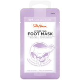 Sally Hansen Spa Collection Hydrating Foot Mask packaging featuring soothing socks for dry feet with macadamia oil and shea butter.