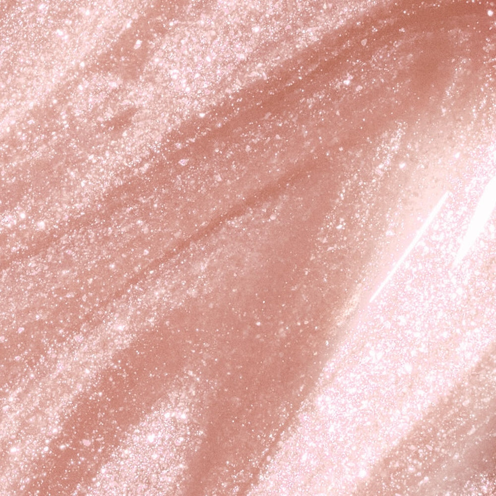 Close-up colour texture swatch of Sally Hansen Miracle Gel Supercharged Bold Glam in Show Stop-Pearl 239, a soft pearlescent light pink finish
