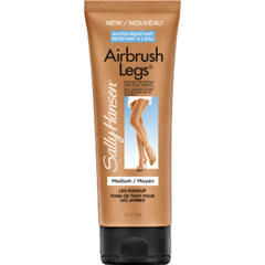 Sally Hansen Airbrush Legs® Lotion in Medium, water-resistant leg makeup for smooth, flawless legs.