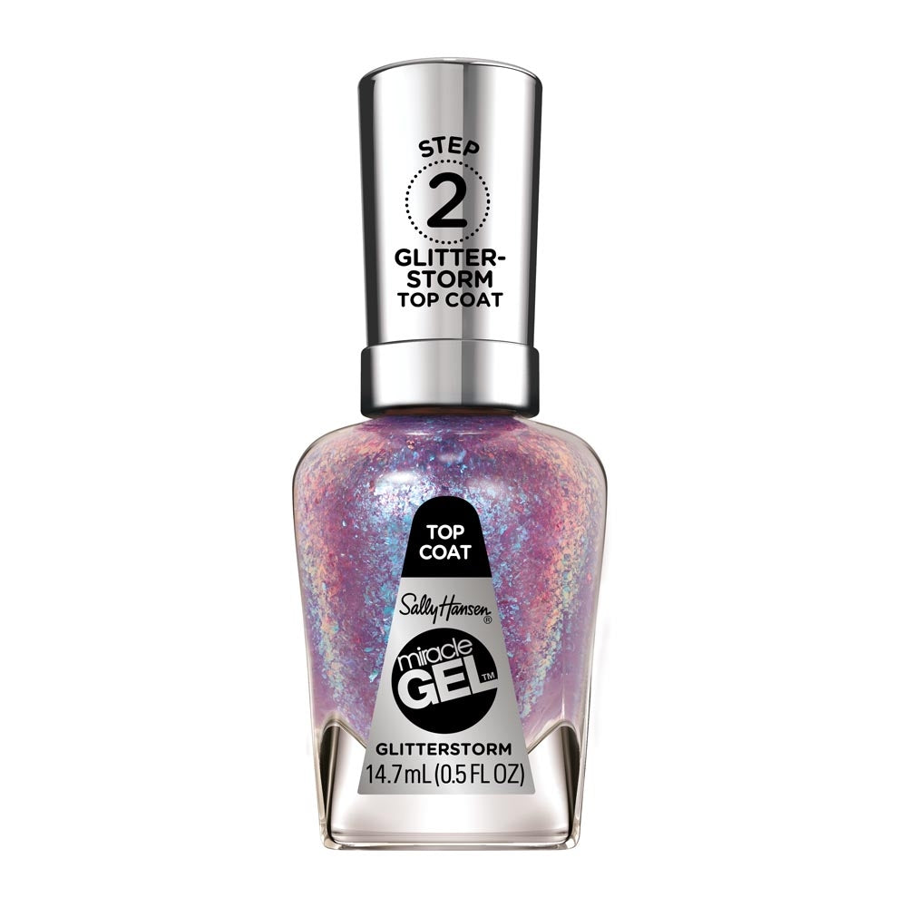 Miracle Gel Nail Polish Top Coat - Glitterstorm