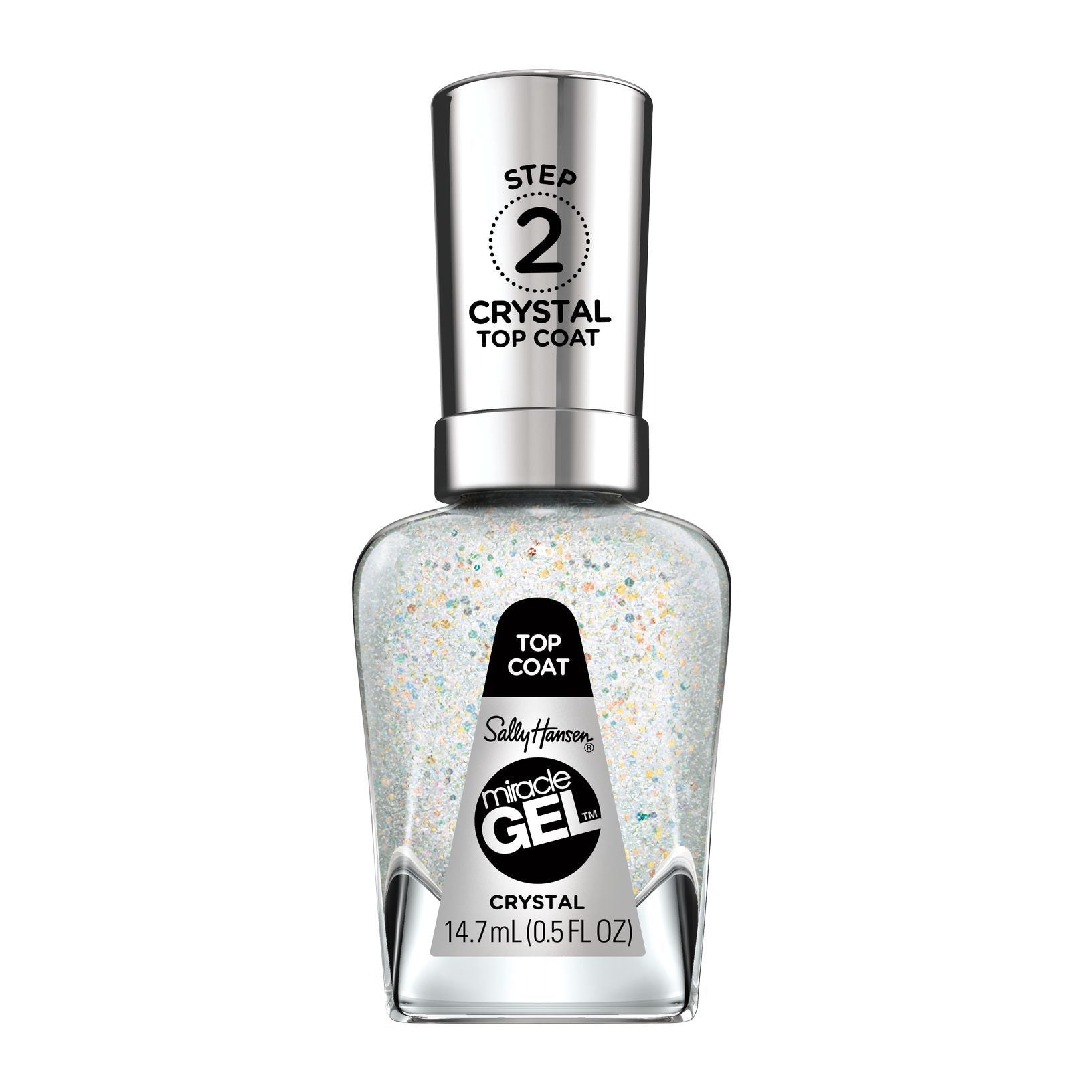 Miracle Gel Nail Polish Top Coat - Crystal Top Coat Transparent