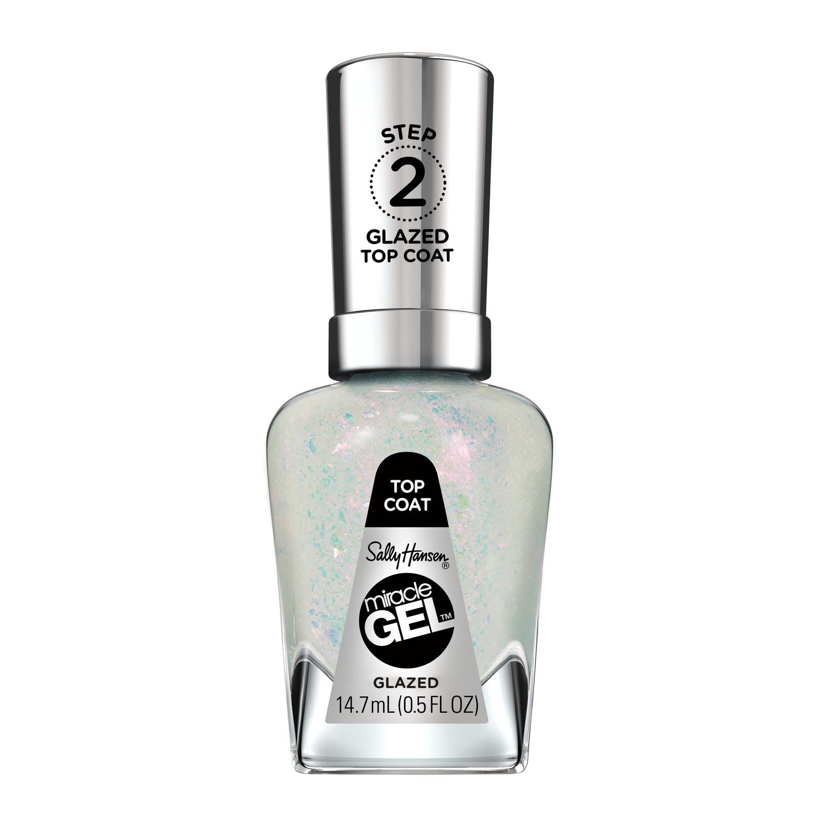 Miracle Gel Nail Polish Top Coat - Glazed Top Coat White