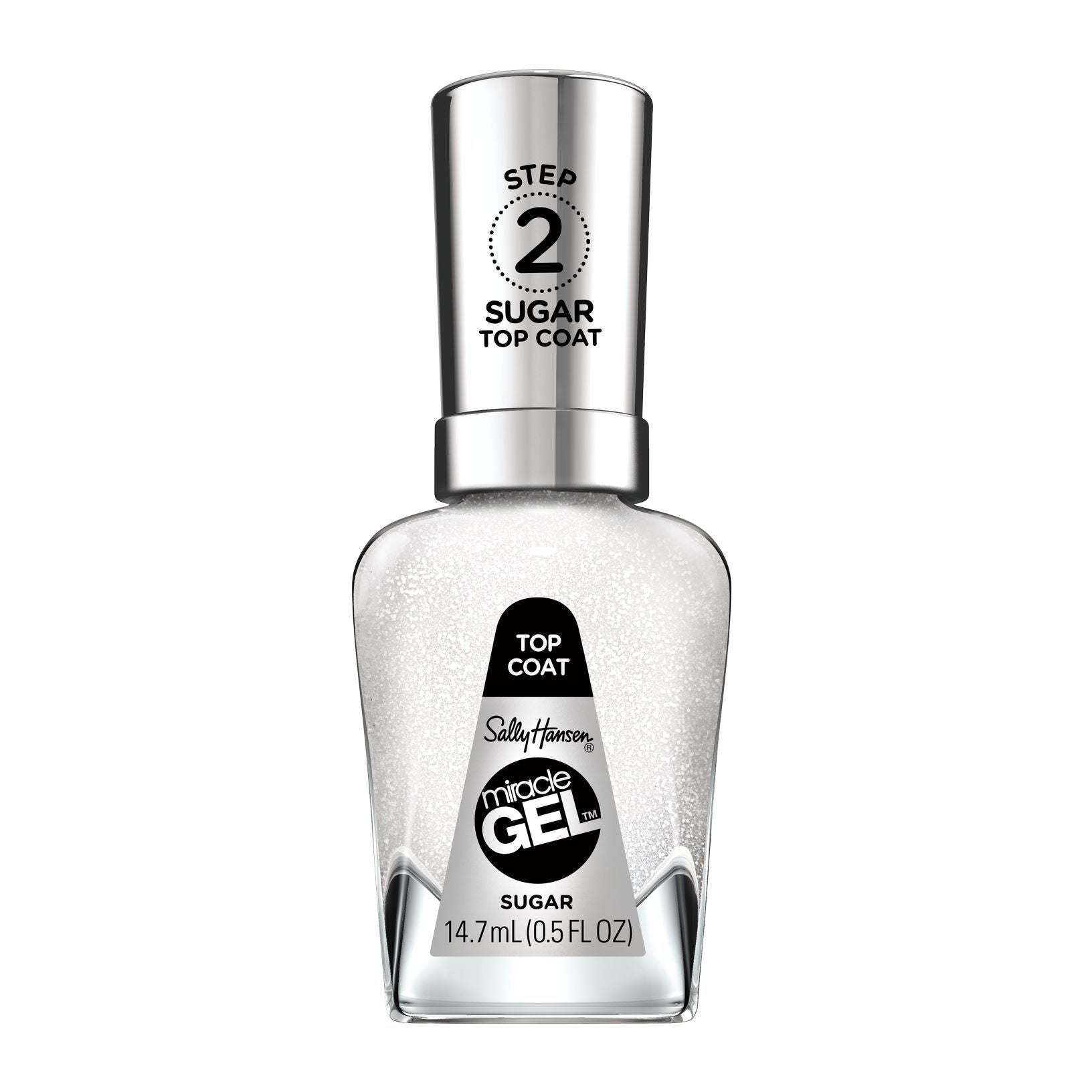 Miracle Gel Nail Polish Top Coat - Sugar Top Coat Transparent