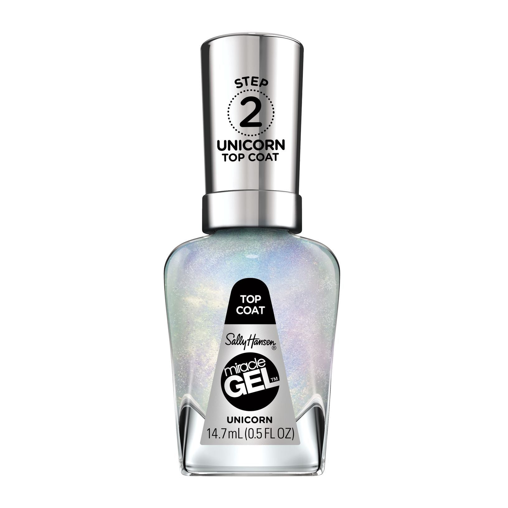 Miracle Gel Nail Polish Top Coat - Unicorn Top Coat Transparent