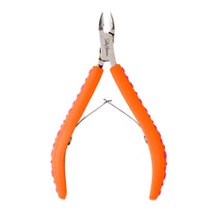 Salon Effects Pro Tools Nail Nipper with orange rubber grips and stainless steel cutting edges.